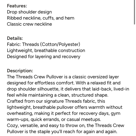 Buffbunny threads crew pullover - Picture 6 of 6